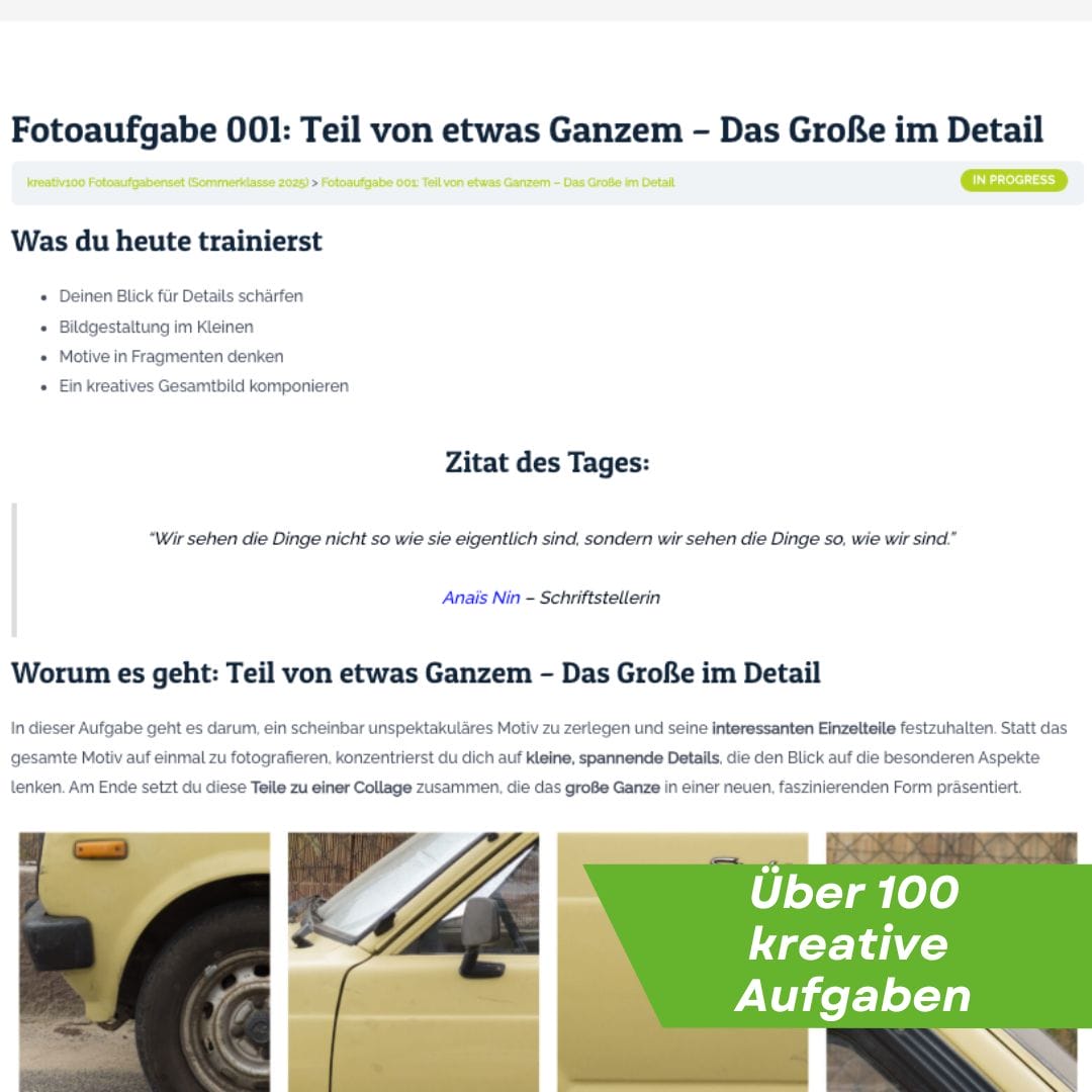 kreativ100 – 100 Tage. 100 Impulse. Deine kreative Reise inkl. Kompakt-Coaching – Bild 11